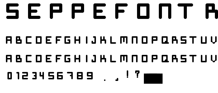 SeppeFont Regular font
